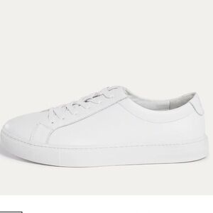 New Republic Kurt Italian Triple White Leather Sneakers Size 10